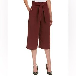 Karen Millen Womens Belted Culotte Wide Leg Cropped Pants Size 10 NEW NWT